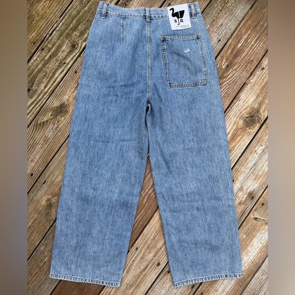 Free People SR vs Sandrine Rose The Virgin Label Wide Leg Jeans - Picture 3 of 4
